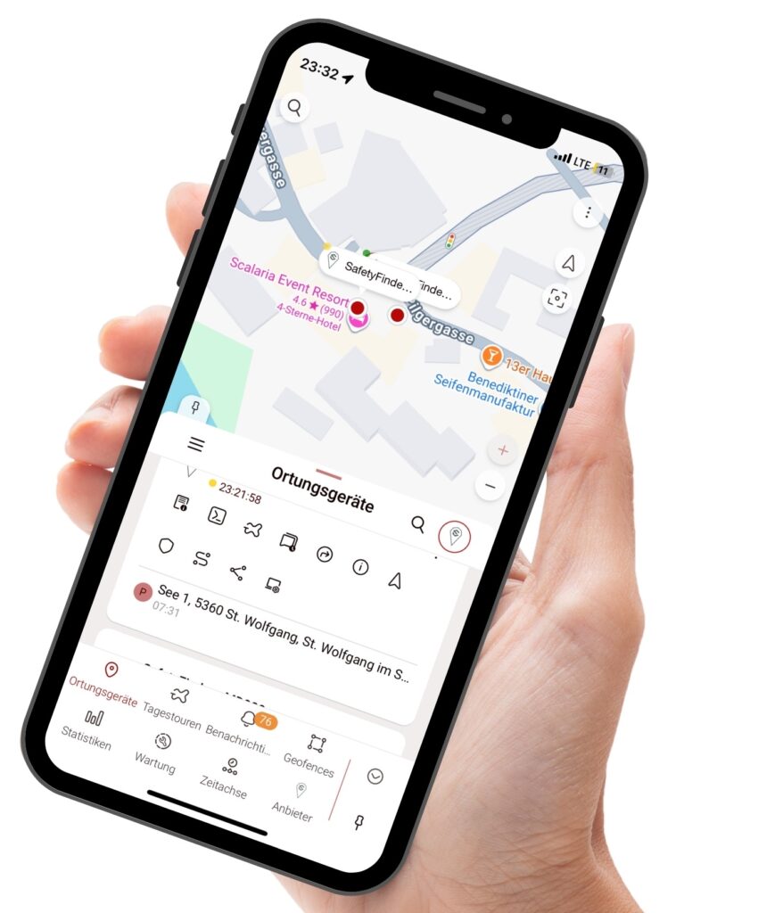 Weltweite Standortbestimmung mit dem Ortungssystem von SafetyCar